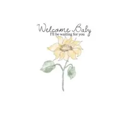 マタニティフォト シール ひまわり  セルフ写真