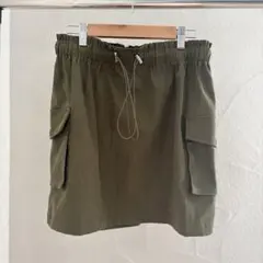 SHEIN カーゴミニスカート カーキ Lサイズ ウエストゴムのサムネイル