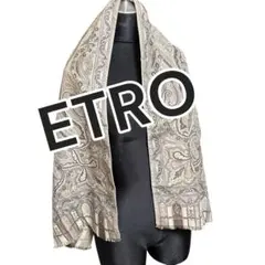 A*3様 71602 ETRO ペイズリー柄 長方形　大判ストール　　132cm