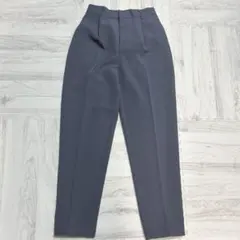 Re:EDIT チャコールグレー タックテーパードパンツ