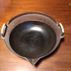南部鉄器 鉄鍋 すき焼き 小鍋立て70年程前のレトロ鍋のサムネイル