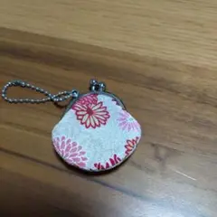 花柄がま口コインケース