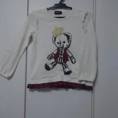 Kladskap kids 長袖Tシャツ 白　110cm
