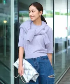 新品　マイストラーダ ラメニットカーデ