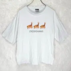 アメリカンホリック 半袖Tシャツ ホワイト【F】春夏 カジュアル 猫プリント