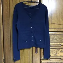 ウィルセレクション　カーディガン　ネイビー