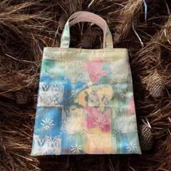 提花編織平底托特包