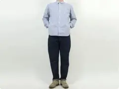 【美品】　YAECA ワイドテイパード　デニム　インディゴ　コットンリネン