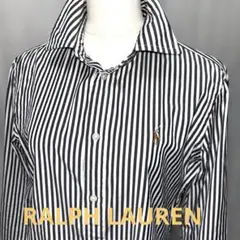 RALPH LAUREN ラルフローレンストライプシャツ　Mサイズ　ポニー刺繍