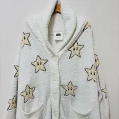 ジェラートピケ スーパーマリオ スター柄 もこもこ ルームウェア 汚れあり