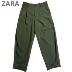 ZW collection ダーツキャロットフィットパンツZARA ザラ　カーキ
