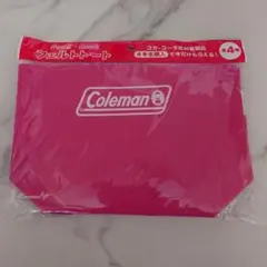 Coca-Cola × Coleman フェルトトート ピンク