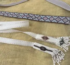 フォークダンス チェコスロバキア ガラスビーズ チョーカー＆ラリエット セット