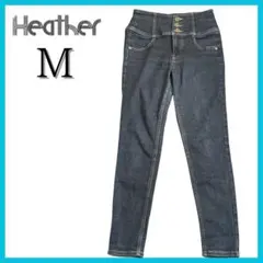Heather ISKO スキニーデニムパンツ　M ネイビー　ハイウエスト