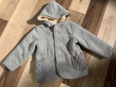 GLOBAL WORK グレー フード付きコート M