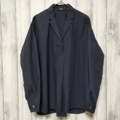 ユニクロ (S)　エクストラファインコットン オーバーサイズシャツ　レディース