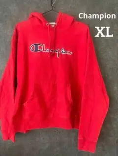 Champion Reverse Weave パーカー XL レッド 古着