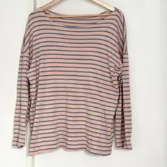 【即購入OK】-nugu ボーダー 長袖 Tシャツ-