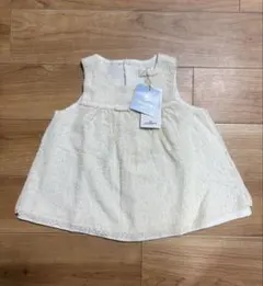YUMI KATSURA BABY 70cm ワンピース ノースリーブクリーム色のサムネイル