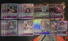 赤紫ロジャー 構築済 デッキ 51枚 16弾環境 ワンピースカード - メルカリ