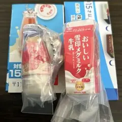 雪印メグミルクミニチュアチャーム2点セット(12)食品ガチャ 牛乳瓶 最終値下げ