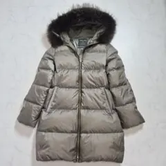 ナノユニバース 西川ダウン ダウンコート ラクーンファー M