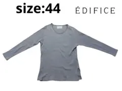 【ブランド】size44 ÉDIFICE グレー 長袖カットソー M