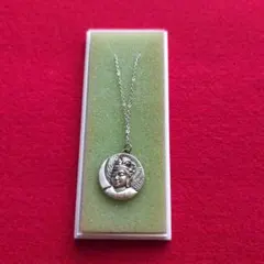 シルバー メダル型ペンダント ネックレス