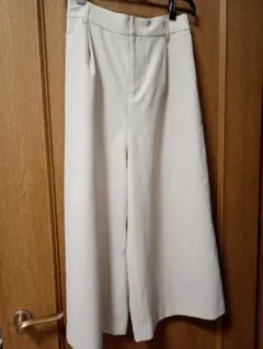 ROPÉ PICNIC 麻調オックスフレアクロップドパンツ