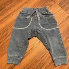 グレー コットン混紡パンツ 95cm