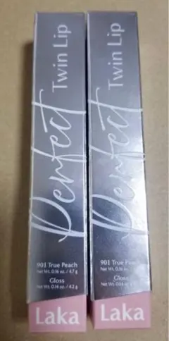 ラカ パーフェクトツインリップ True Peach 2点セットのサムネイル