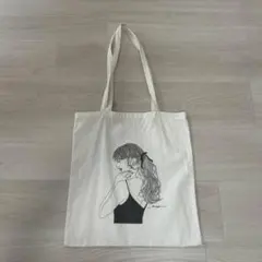 saaya×lattice イラストプリント キャンバストートバッグのサムネイル