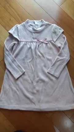 組曲 Mサイズ ピンク 長袖ワンピース