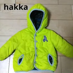 hakka baby フード付きリバーシブルダウンコート