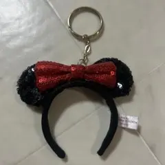 ミニーマウス スパンコールキーホルダー