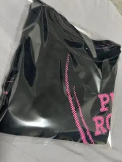 PUMA ブラック Tシャツ ピンクロゴ　Lサイズ