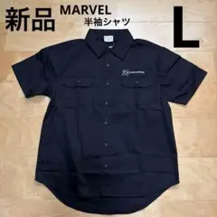 MARVEL マーベル　STARK EXPO 半袖シャツ　黒　ブラック　L 新品