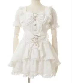 LIZLISA フロントカシュクールBIGリボンセットアップ