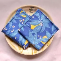 LIBERTY社生地使用リネン100%✕綿100%ハンカチ 母の日ギフトにも