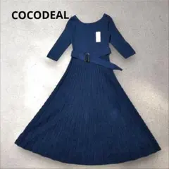 未使用♡COCO DEAL ニットプリーツワンピース М きれいめ 通勤 上品
