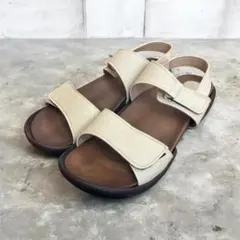 美品 Re:getA リゲッタ ベルト グミサンダル アイボリーのサムネイル