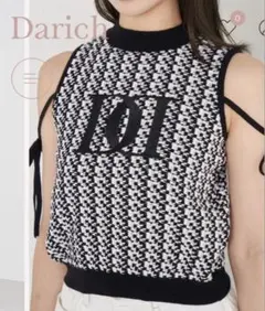 darich ダーリッチ DDロゴミックスノースリニットトップス