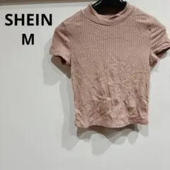 早い者勝ち✨️SHEIN 【M】半袖リブTシャツ 着回し抜群 おしゃれ