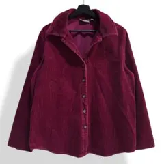 貴重【croft&barrow】コーデュロイ オープンカラーシャツジャケット