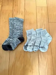 ノースフェイス 厚手キッズ靴下 3セット 16-18cm