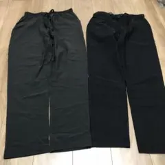 レディース　Lサイズ　ブラック　パンツ 2点