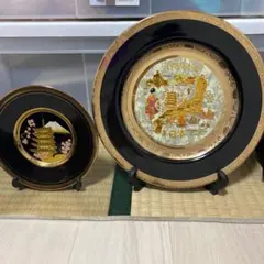 日本の伝統的な陶器皿セット