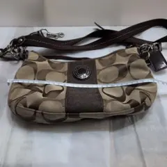 COACH シグネチャー ショルダーバッグ ブラウン