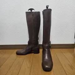 極美品☆ ing イング ロングブーツ サイドゴア サイドジップ ダブルベルト
