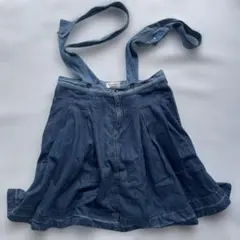 DIESEL【26】サスペンダー付きデニムフレアスカート ふんわり ひざ丈のサムネイル